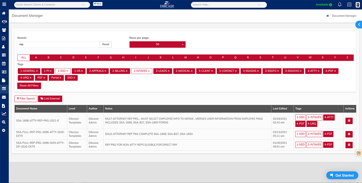 Dibcase Doc Manager